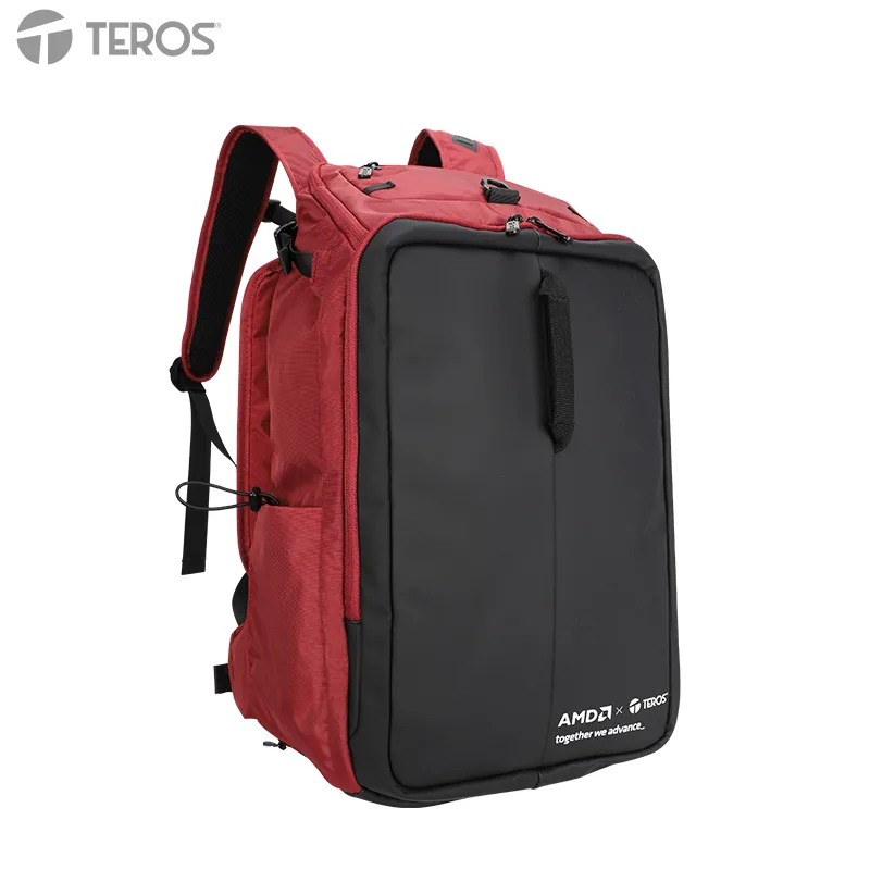 Backpack TEROS Alltracker AMD TE-ATK9060, para Notebooks de hasta 15.6", Rojo/Negro