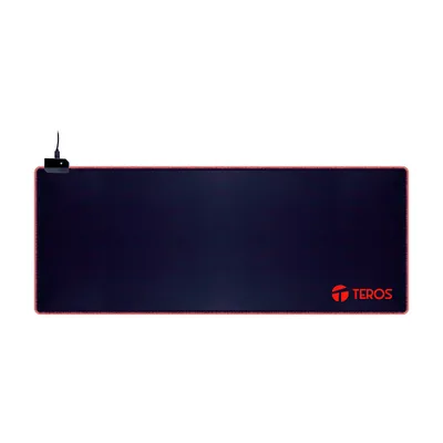 Foto 2 de Mousepad gamer TEROS TE-3020G, diseño impreso e iluminación RGB
