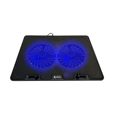 Foto 6 de Cooler TEROS TE-7020N, compatible con notebooks de hasta 15.6", 2 fan de 12cm