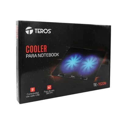 Foto 7 de Cooler TEROS TE-7020N, compatible con notebooks de hasta 15.6", 2 fan de 12cm