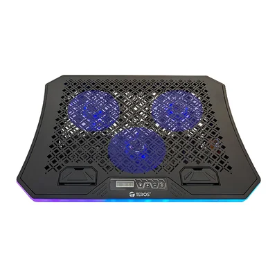 Foto 2 de Cooler TEROS TE-7130N, compatible con notebooks de hasta 15.6", 3 fan de 11 cm