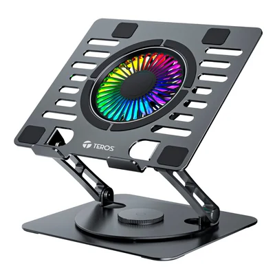 Cooler TEROS TE-7132N, compatible con notebooks de hasta 15.6", 1 fan de 11 cm