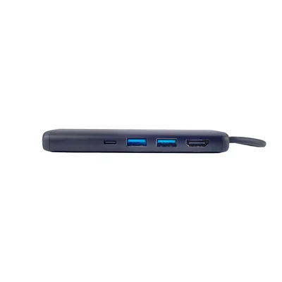 Foto 2 de Concentrador de puertos (Hub) TEROS TE-7134N Gen 3 USB-C, 7 en 1