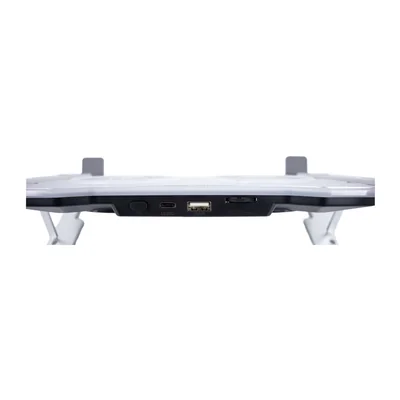 Foto 4 de Cooler para notebook TEROS TE-7135N, soporta tablets y notebooks de 9" hasta 16", plateado