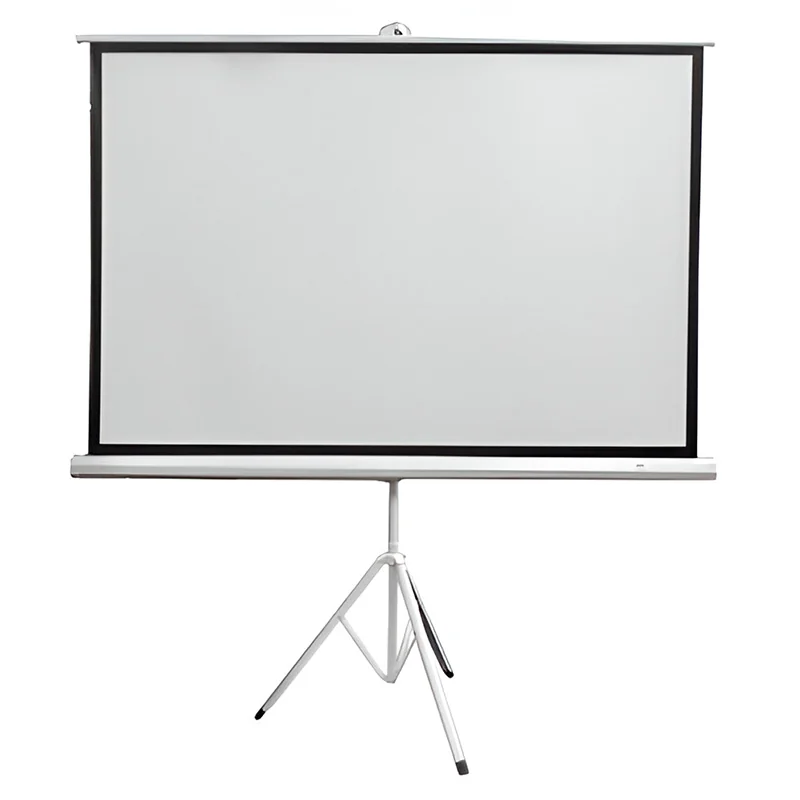 Ecran con Tripode TEROS TE-9063W, 1.56 x 1.17 metros, 4:3 (80"), blanco mate.
