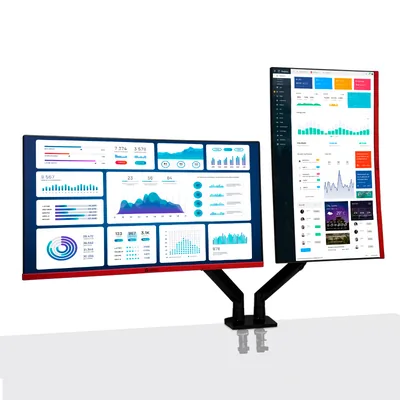 Foto 5 de Soporte de escritorio para monitor TEROS TE-7114, 22" a 32", hasta 16KG por brazo