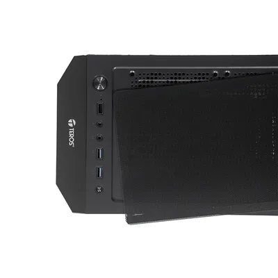 Foto 3 de Case sin fuente gamer TEROS TE-1332G, Mid Tower, ITX/MICRO-ATX/ATX, USB-A, Audio