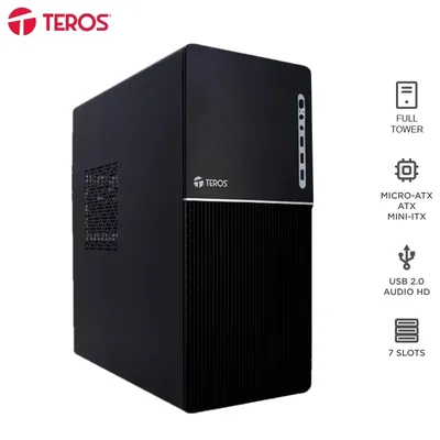 Foto 6 de Case con fuente TEROS TE-1037S, Full, E-ATX / ATX / MICRO-ATX / ITX, USB, Audio, 250W