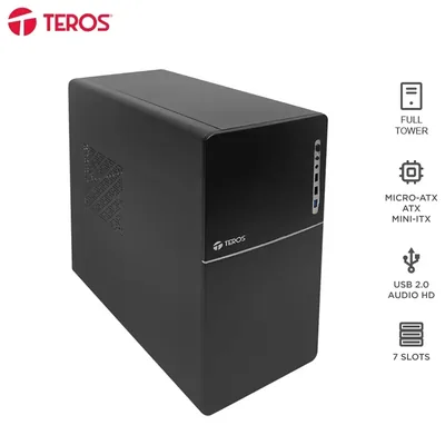 Foto 9 de Case con fuente TEROS TE-1038S, Full, E-ATX / ATX / MICRO-ATX / ITX, USB, Audio, 250W
