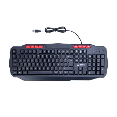 Foto 8 de Kit 4 en 1 Teclado + Mouse + Auriculares + Mousepad TEROS TE-5014S