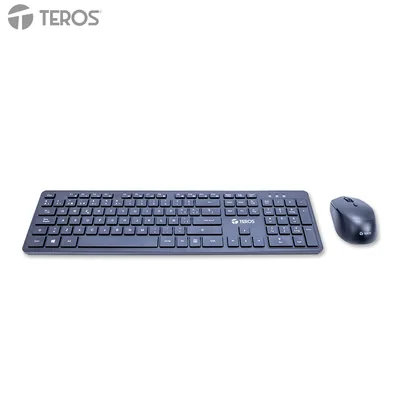 Foto 6 de Combo Kit inalámbrico teclado y mouse TEROS TE-5013S, 2.4GHz, Receptor USB