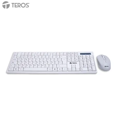 Foto 5 de Combo Kit inalámbrico teclado y mouse TEROS TE-5016S, 2.4GHz, Receptor USB
