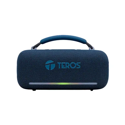 Foto 10 de Parlante Inalámbrico Teros Vibe VB-6049BL, 60W, BT 5.3, 4000 MAH, USB, Luces LED, Azul