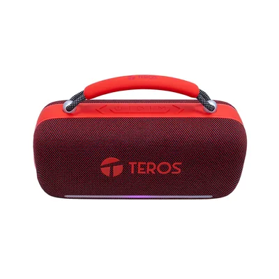 Foto 6 de Parlante Inalámbrico Teros Vibe VB-6049R, 60W, BT 5.3, 4000 MAH, USB, Luces LED, Rojo