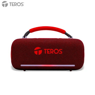 Foto 9 de Parlante Inalámbrico Teros Vibe VB-6049R, 60W, BT 5.3, 4000 MAH, USB, Luces LED, Rojo