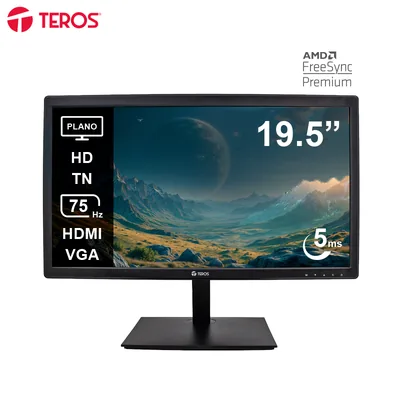 Foto 6 de Monitor plano TEROS TE-1916S, 19.5" HD TN, 75Hz, 5ms, HDMI, VGA, Audio out, Parlantes