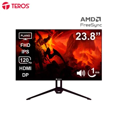 Foto 7 de Monitor plano TEROS TE-2415S, 23.8" FHD IPS, 120Hz, 1ms, HDMI, DP, Parlantes