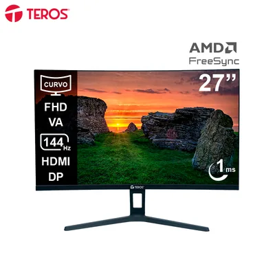 Foto 10 de Monitor curvo TEROS TE-2734S, 27" FHD VA, 144HZ, 1MS, HDMI, DP, Audio out
