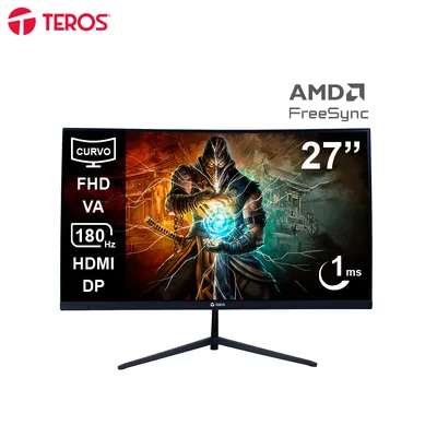 Foto 7 de Monitor curvo gaming TEROS TE-2787G, 27" FHD VA, 180Hz, 1ms, HDMI, DP, Audio out