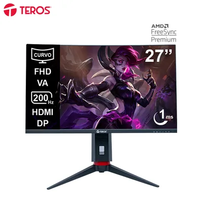 Foto 9 de Monitor curvo gaming TEROS TE-2788G, 27" FHD VA, 200Hz, 1ms, HDMI, DP, Audio out
