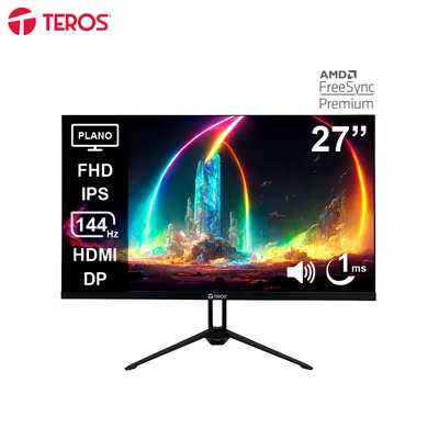 Foto 8 de Monitor plano TEROS TE-2714S, 27" FHD IPS, 144Hz, 1ms, HDMI, DP, Audio out, Parlantes
