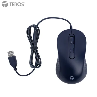 Foto 5 de Mouse alámbrico TEROS TE-1243S, 2000 DPI, USB