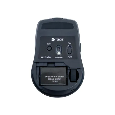 Foto 2 de Mouse inalámbrico TEROS TE-1249AI, 2.4GHz, 3200 DPI, BT, Receptor USB