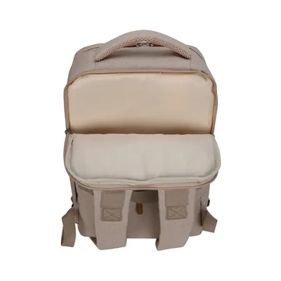 Foto 2 de Backpack TEROS City III TE-9046BG, para Notebooks de hasta 15.6", Beige