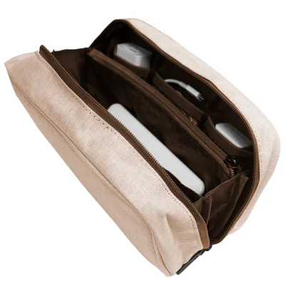 Foto 5 de Cartuchera / Estuche / Organizador / Portacables TEROS TE-ACS9015BG, Beige