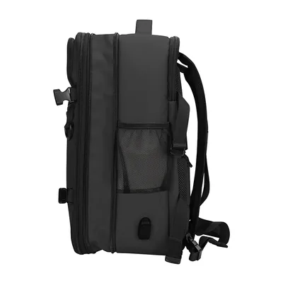 Foto 3 de Travel Backpack TEROS TE-9037BK, para Notebooks de hasta 15.6", Negro