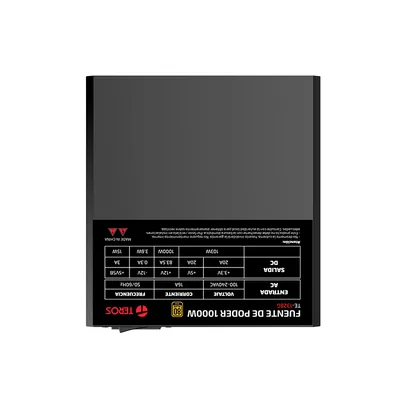 Foto 4 de Fuente de alimentación gamer TEROS TE-1328G, Formato ATX, 1000W, 100V/240V, 80 PLUS GOLD