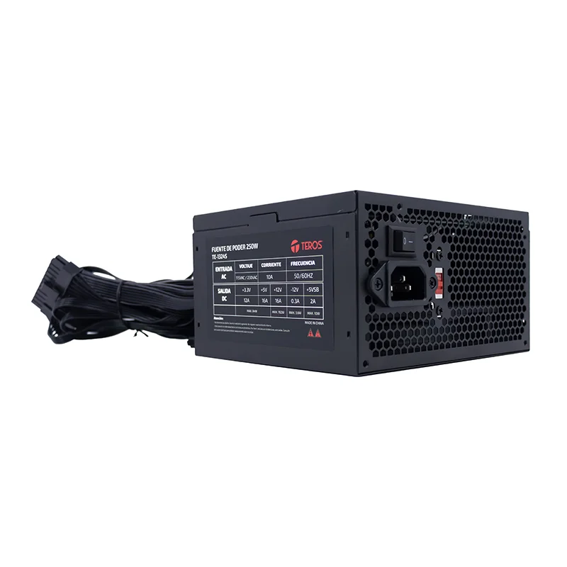 Fuente de alimentación TEROS TE-1324S, Formato ATX, 250W, 115V/230V